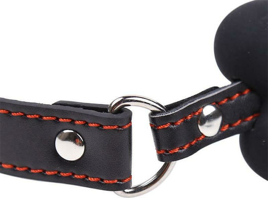 Fetish Addict Silicone Bone Gag Φίμωτρο 12cm Black