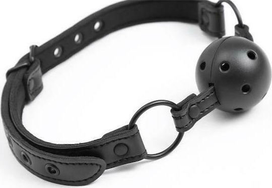 IntoYou Adjustable Breathable Ball Gag Намордник в Черен Цвят