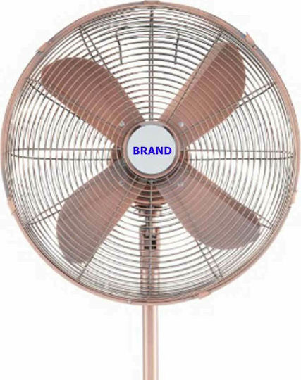 Brand 1150 Ανεμιστήρας Ορθοστάτης 50W Διαμέτρου 40cm Χάλκινος