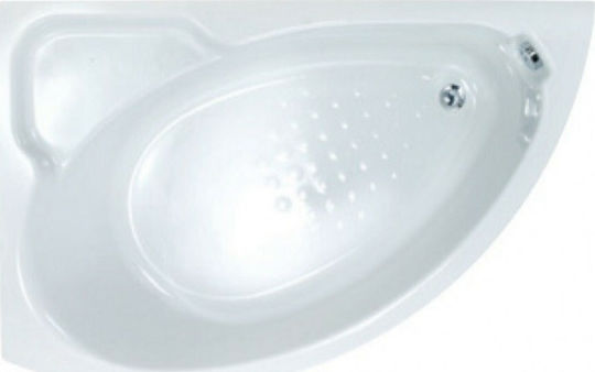 Sanitec Lydia R 541 Γωνιακή Μπανιέρα Δεξιάς Τοποθέτησης Ακρυλική 140x90x140cm