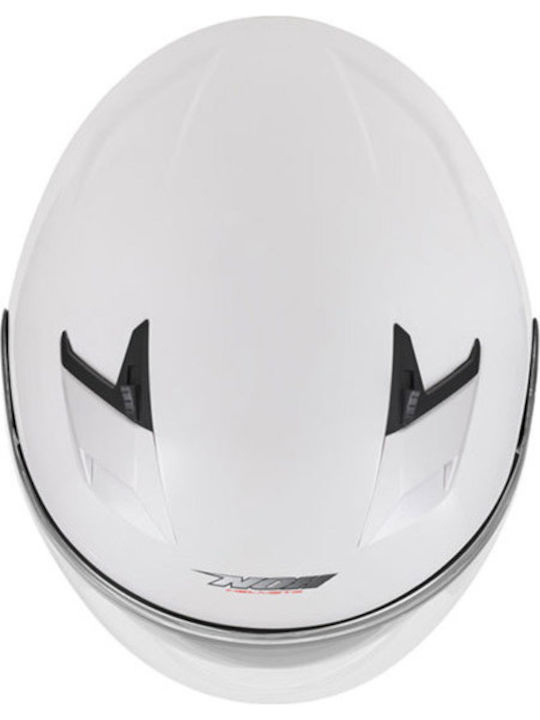 Nox N127 White Κράνος Μηχανής Jet με Sunvisor