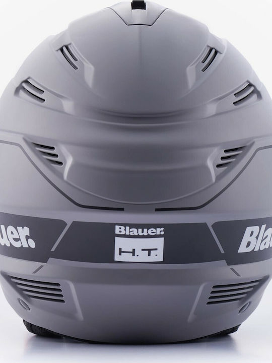 Blauer H.T. Brat H118 Grey Matt/Black Motorcycle Helmet Jet ECE 22.05 1200gr
