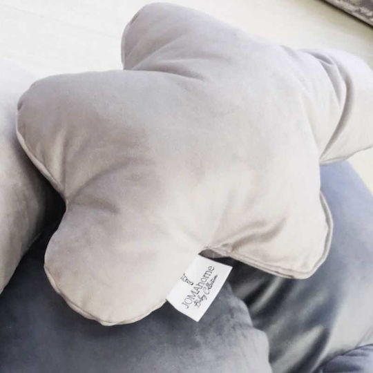 Joma Home Crib Decorative Pillow Velutto Cloud Gray 30x30cm