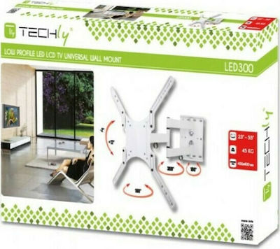 Techly ICA-PLB 136M 023851 Wall TV Mount with Arm up to 55" and 45kg White