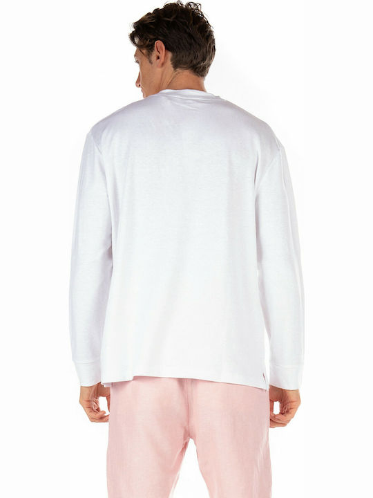 Scotch & Soda Men's Long Sleeve Blouse White