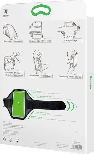 Baseus Flexible Move Bandă de braț până la 5" Verde