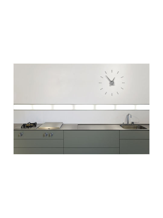 Nomon Puntos Suspensivos Wall Clock Metallic Silver