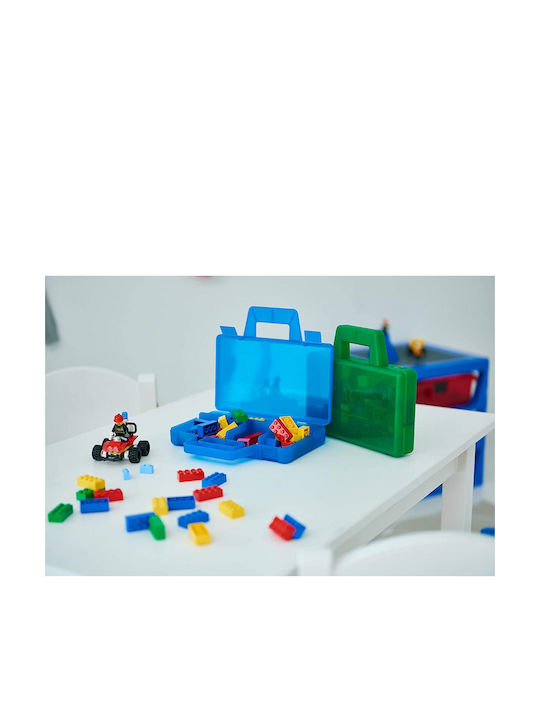 Room Copenhagen Kids Plastic Toy Storage Box Sorting to Go Blue 19x16x35cm