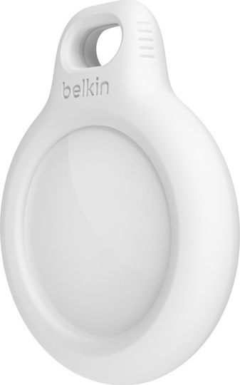 Belkin Secure Holder Keyring Θήκη Μπρελόκ Σιλικόνης για AirTag σε Λευκό χρώμα