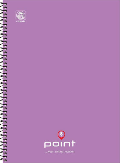 Typotrust Spiral Notebook Ruled A4 3 Subjects Point (Various Colours)