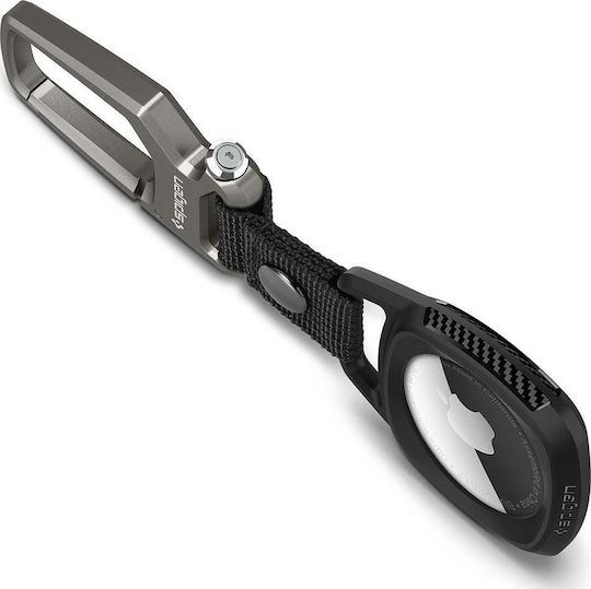 Spigen Rugged Armor Keychain Case for AirTag Matte Black