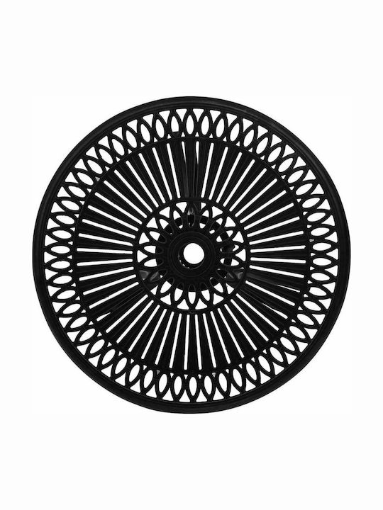 Masa pentru spații exterioare mici Aluminiu Negru 62x62x65buc