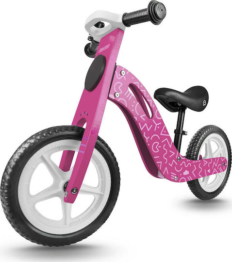 Παιδικό Ποδήλατο Ισορροπίας Ricokids RC-614 με Δίσκο Κιμωλίας για Σχεδίαση Ροζ