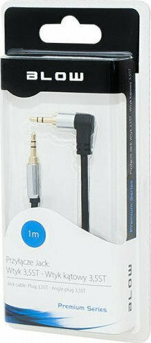 Blow Blow 3,5mm Klinkenkabel 3,5mm Stecker - 3,5mm Stecker Schwarz Länge 1m 91-220