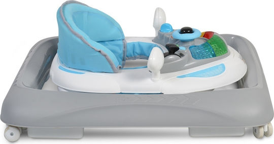 Cangaroo Sharky 108228 Baby Walker with Music for 6+ Months Blue