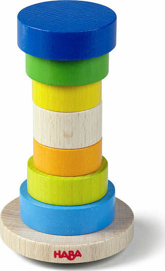 Haba Cuburi De Construit Stacking Game Turn Instabil Din Lemn Pentru 2+ Ani 10 Bucăți