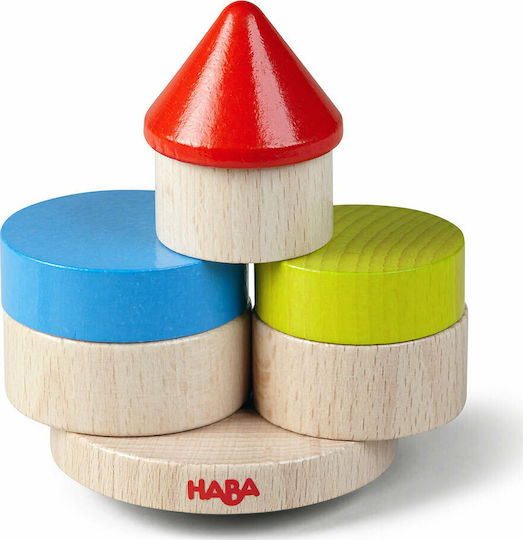 Haba Cuburi De Construit Stacking Game Turn Instabil Din Lemn Pentru 2+ Ani 10 Bucăți