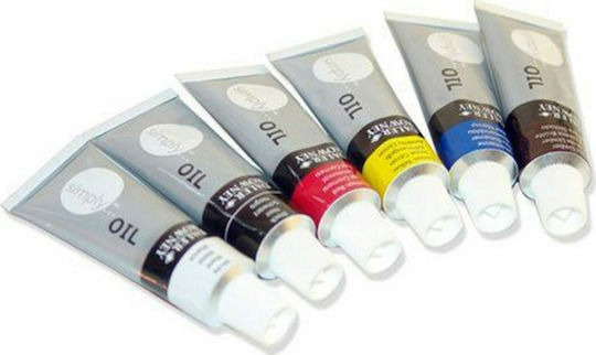 Daler Rowney Simply Oil Colours Σετ Λαδομπογιές 12ml 6τμχ