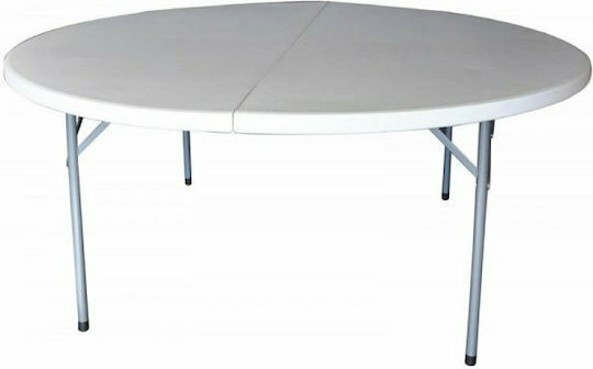 Masă Catering Blow - R Pliabil 121x121x72buc Alb Masă Catering Blow - R Pliabil 121x121x72buc Alb