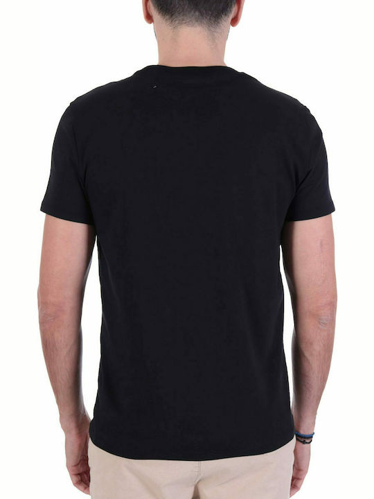 Lacoste Ανδρικό T-shirt Μαύρο Μονόχρωμο