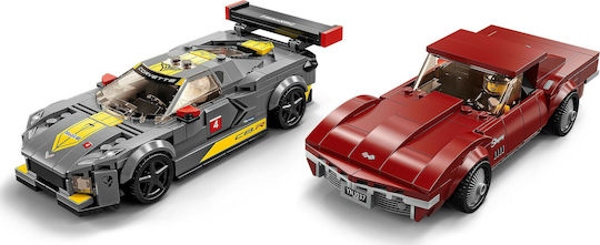 LEGO Speed Champions Chevrolet Corvette C8.R Race Car and 1968 Chevrolet Corvette for 8+ Years