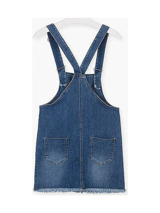 Losan Kids Denim Skirt Overalls Blue