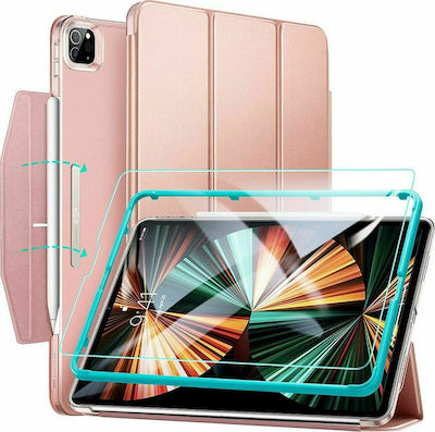 ESR Ascend Tempered Flip Cover Piele artificială Rose Gold (iPad Pro 2021 12.9") 33167