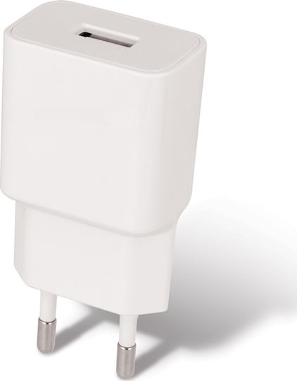 Setty Φορτιστής Χωρίς Καλώδιο με Θύρα USB-A Λευκός (GSM045942)
