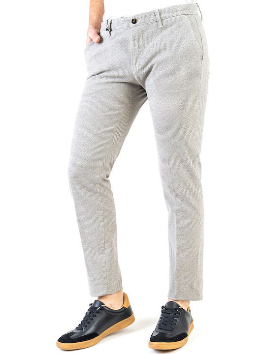 Four.ten Trousers with micro-sheath in Slim fit - 22032 130 Grey