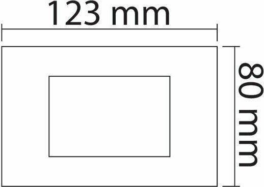 Aca Modys Horizontal Switch Frame Gray 3 Στοιχείων 10101431613