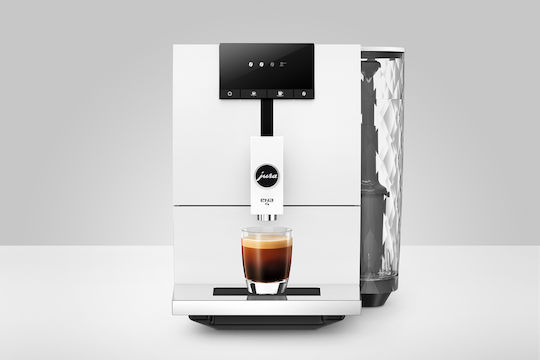 Jura ENA 4 Full Nordic White Αυτόματη Μηχανή Espresso 1450W Πίεσης 15bar με Μύλο Άλεσης Λευκή