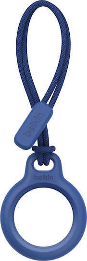 Belkin Secure Holder with Strap Θήκη Μπρελόκ Σιλικόνης για AirTag σε Μπλε χρώμα