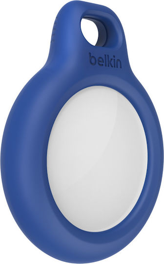 Belkin Secure Holder with Strap Θήκη Μπρελόκ Σιλικόνης για AirTag σε Μπλε χρώμα