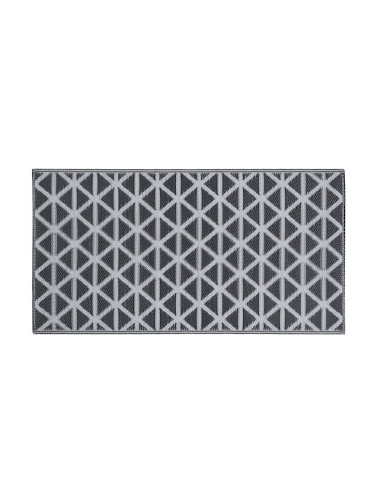 vidaXL Rug Outdoor Rectangular Black