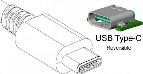 Techly IADAP USB31-ETGIGA Αντάπτορας Δικτύου USB-C με Ενσύρματη Σύνδεση Gigabit Ethernet