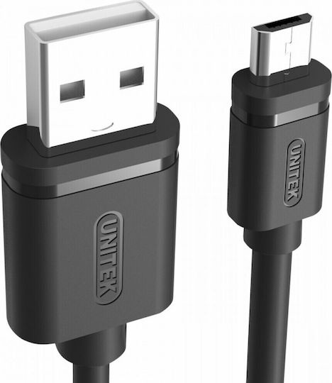 Unitek Regulär USB 2.0 auf Micro-USB-Kabel Schwarz 2m (Y-C455GBK) 1Stück