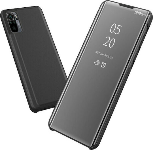 Hurtel Clear View Book Plastic Negru (Redmi Note 10 / 10s / Poco M5s)