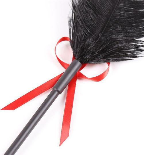 Fetish Addict Leather Slapper Feather Whip Racket Paddle σε Κόκκινο Χρώμα
