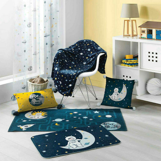 Flamingo Kids Synthetic Rug Astronaut 60x120cm