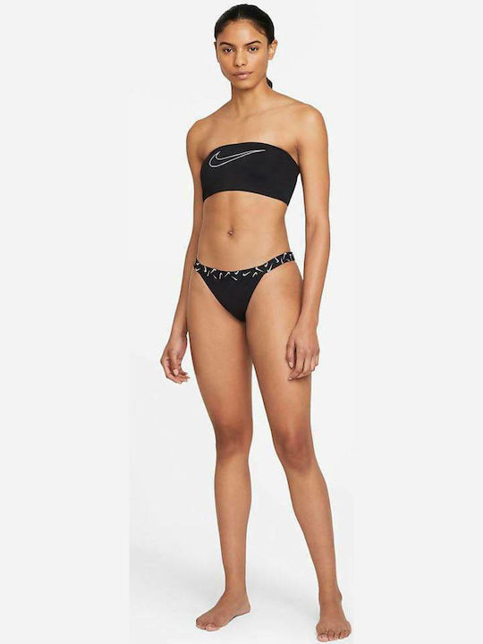 Strapless Bikini Top Μαύρο