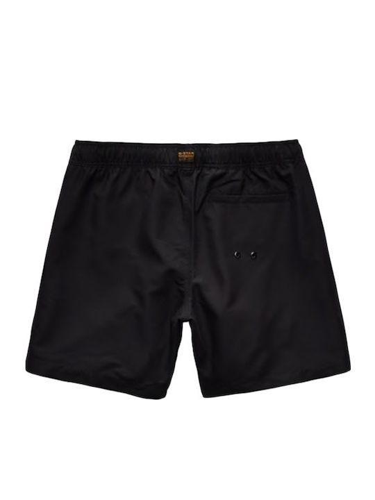Dirik Solid Costume De Baie Bărbați Pantaloni Scurți Negri