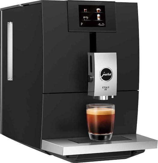 Jura ENA 8 Full Metropolitan Black Automatic Espresso Machine 1450W Pressure 15bar with Grinding Burr Black