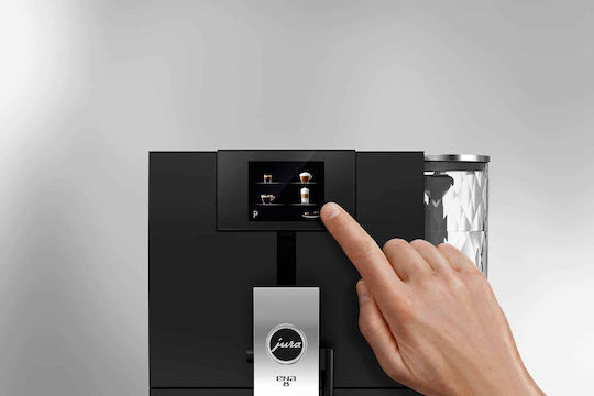 Jura ENA 8 Full Metropolitan Black Automatic Espresso Machine 1450W Pressure 15bar with Grinding Burr Black