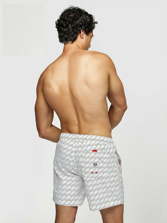 North Sails Men's Swimwear Shorts White with Patterns