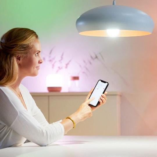 WiZ Smart LED Bulb 4.9W for Socket E14 and Shape C37 RGBW 470lm Dimmable