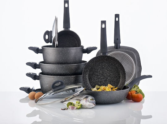 Bergner Orion Grătar din Aluminiu cu Strat de Piatră 28cm