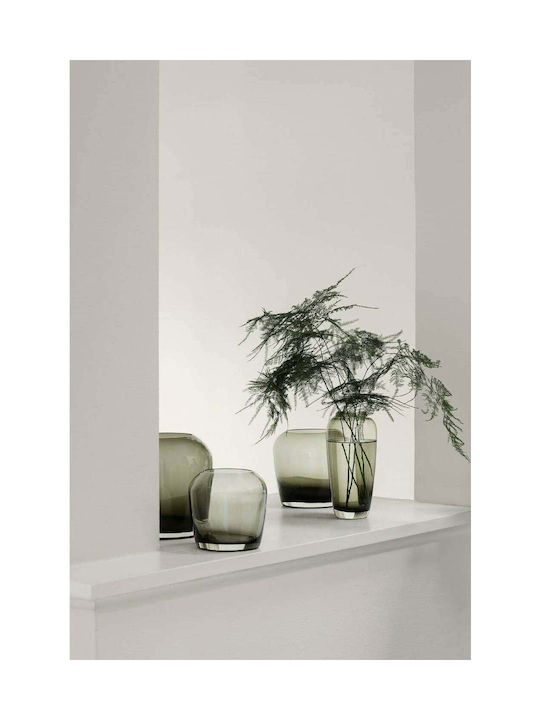 Blomus Διακοσμητικό Βάζο Γυάλινο Leta Sm Smoke Φ15xΥ15cm