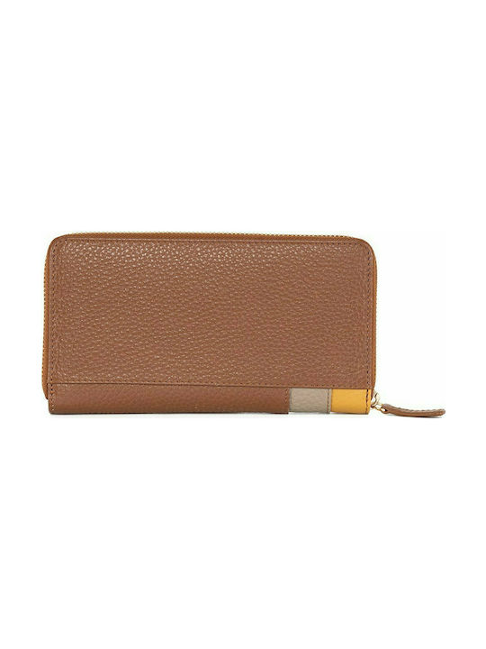 Guy Laroche 22211 Large Leather Women's Wallet with RFID Tabac Brown