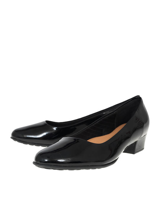 Piccadilly Anatomic Synthetic Leather Black Heels