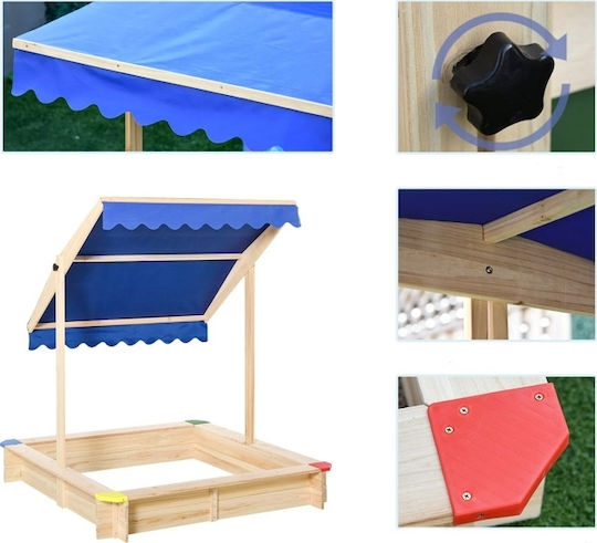 Outsunny Sandbox Locuri De Joaca Copii Multicoloră